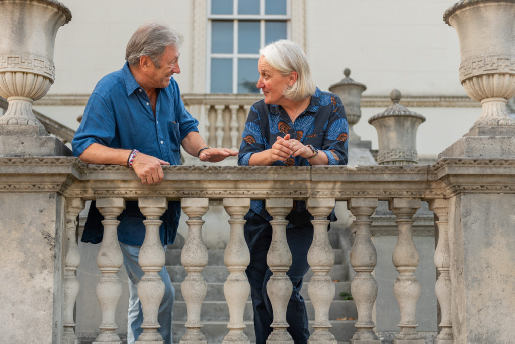 Alan Titchmarsh and Rosie Fyles at Chiswick House